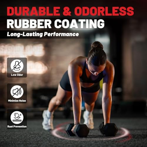 2.5-125lb Rubber Encased Dumbbell Set K3621