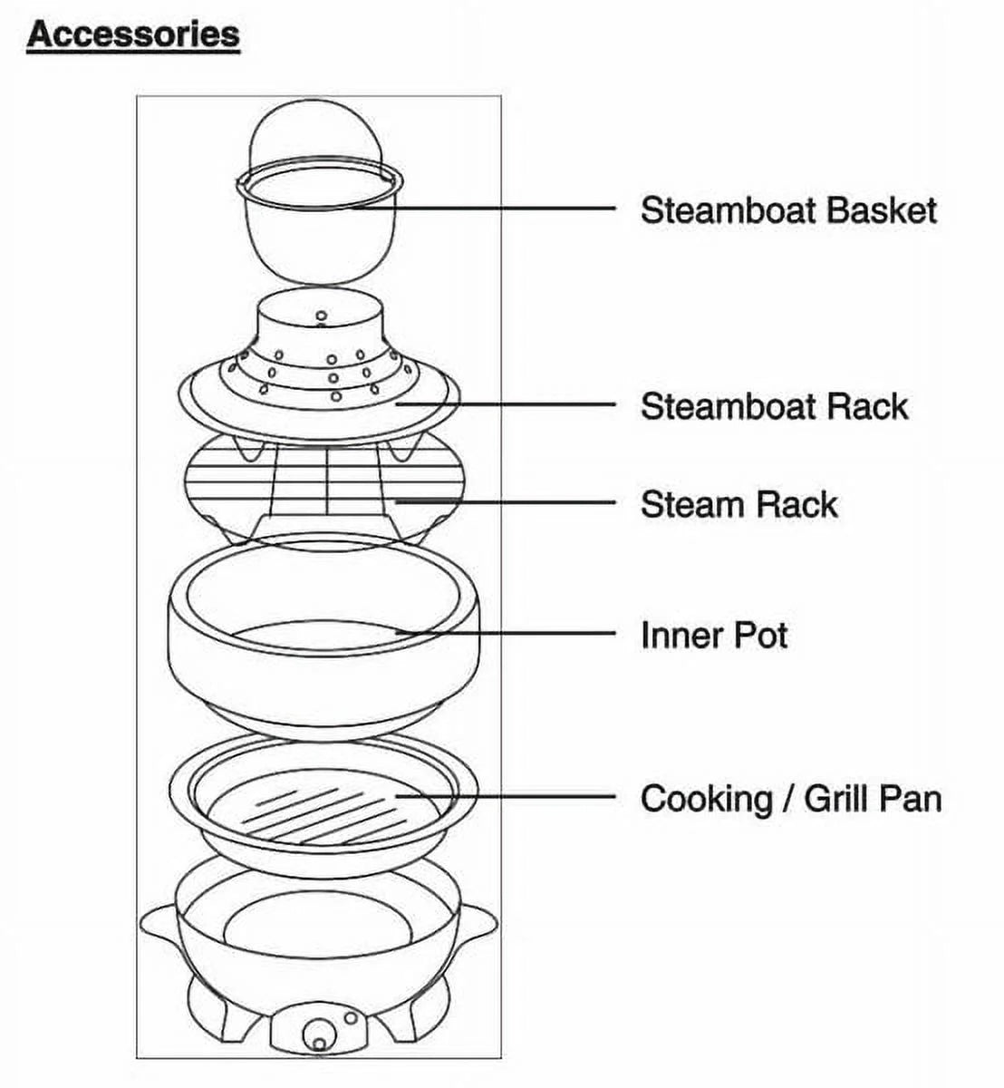 Multi Cooker Shabu-Shabu and Grill Y191148