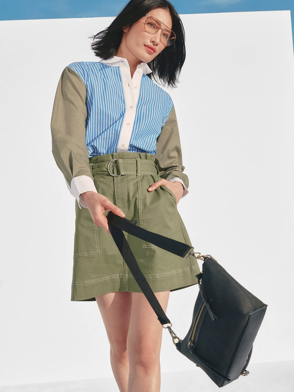 Women’s Paperbag Waist Mini Skirt N945510