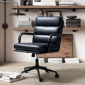 Faux Leather Office Chair with Wheels J787