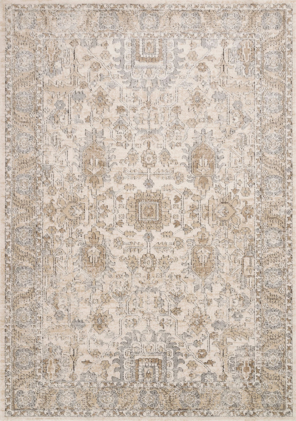 Oriental Ivory Sand Area Rug V84499
