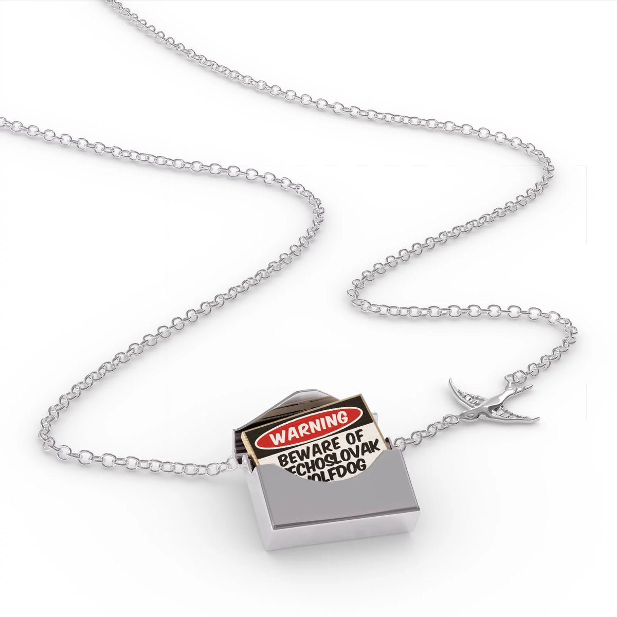 Silver Locket Necklace W11335