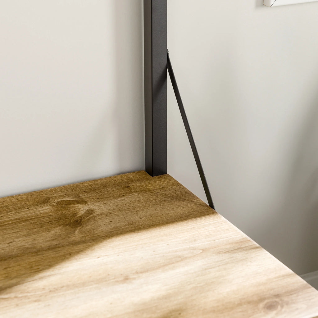 Industrial Hall Tree with Bench and Coat Hooks R5302