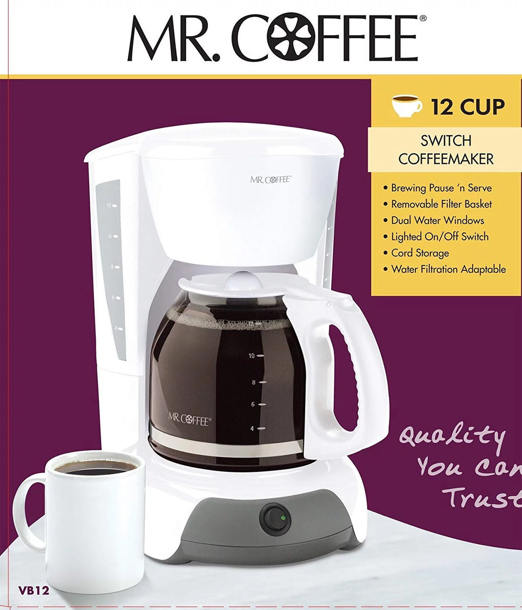 White 12-Cup Switch Coffeemaker P40741