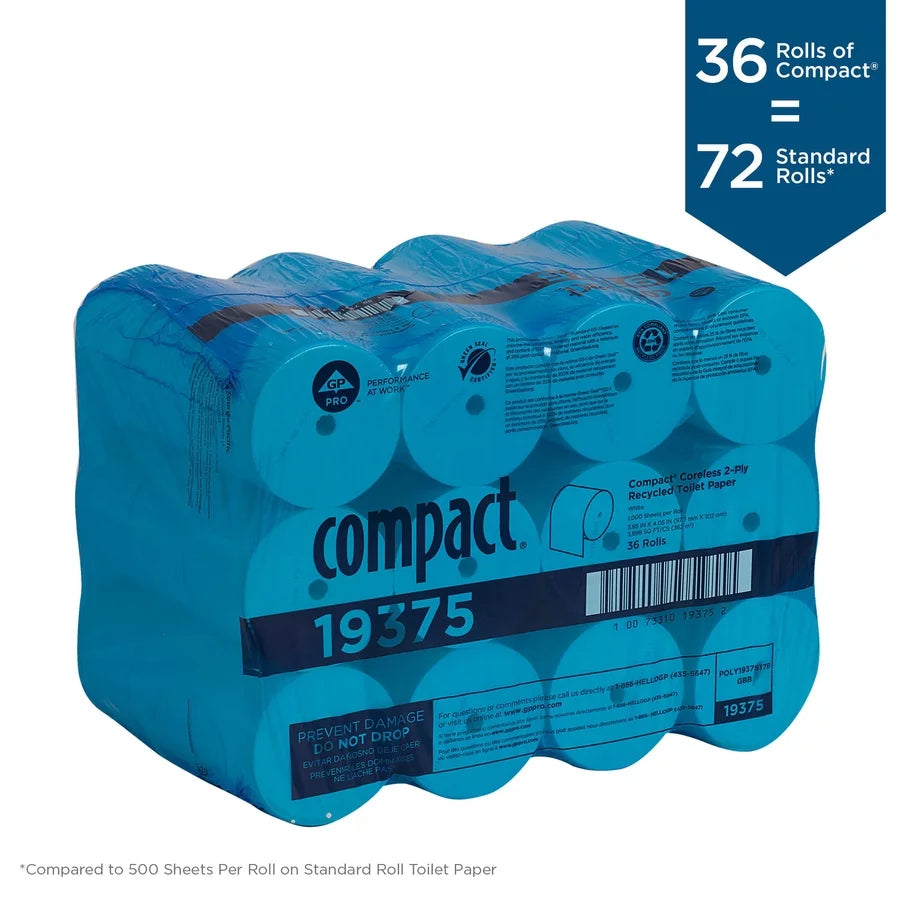 Compact Toilet Tissue 36 Count White M6154