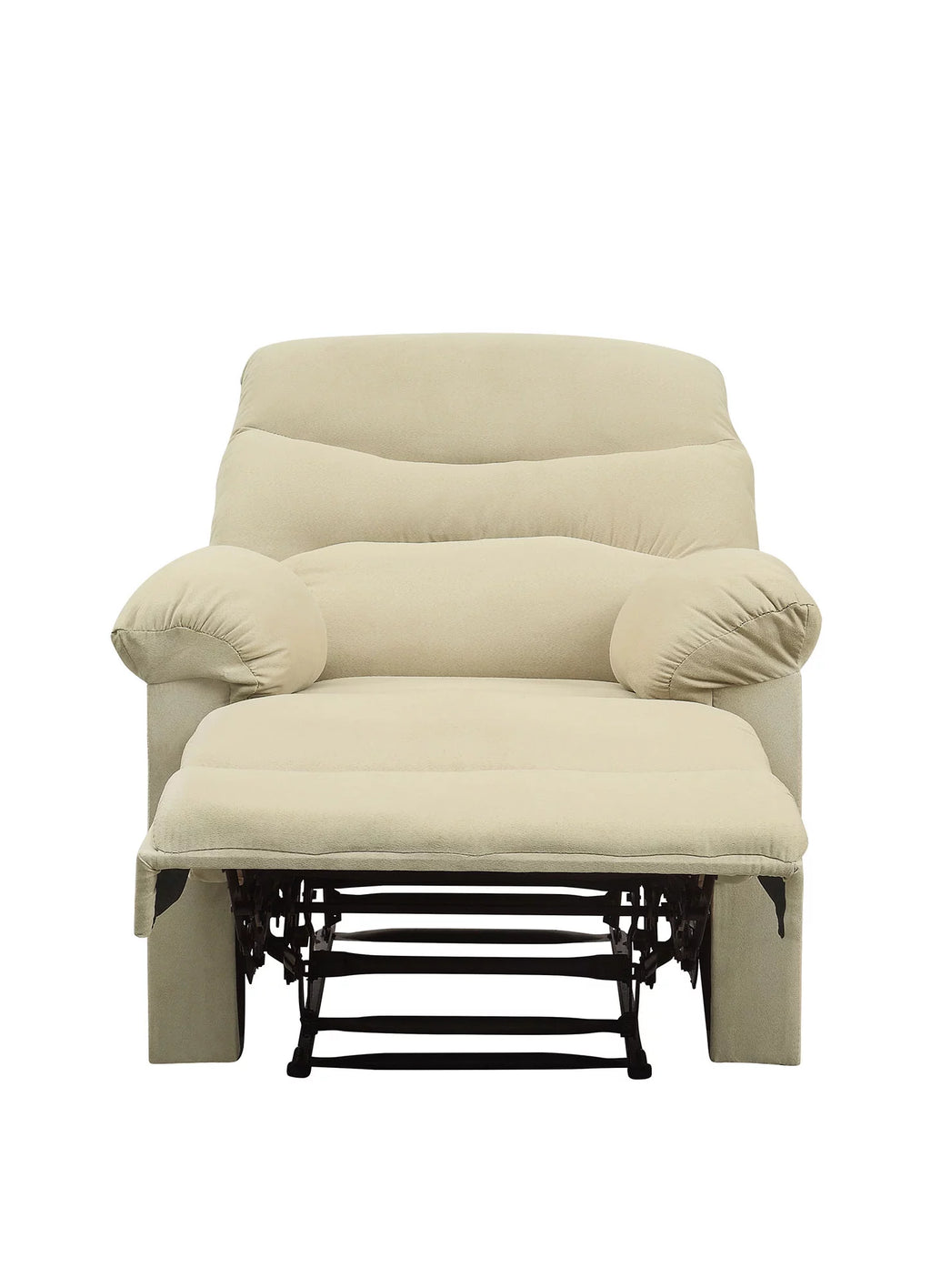 Beige Woven Fabric Recliner E5946