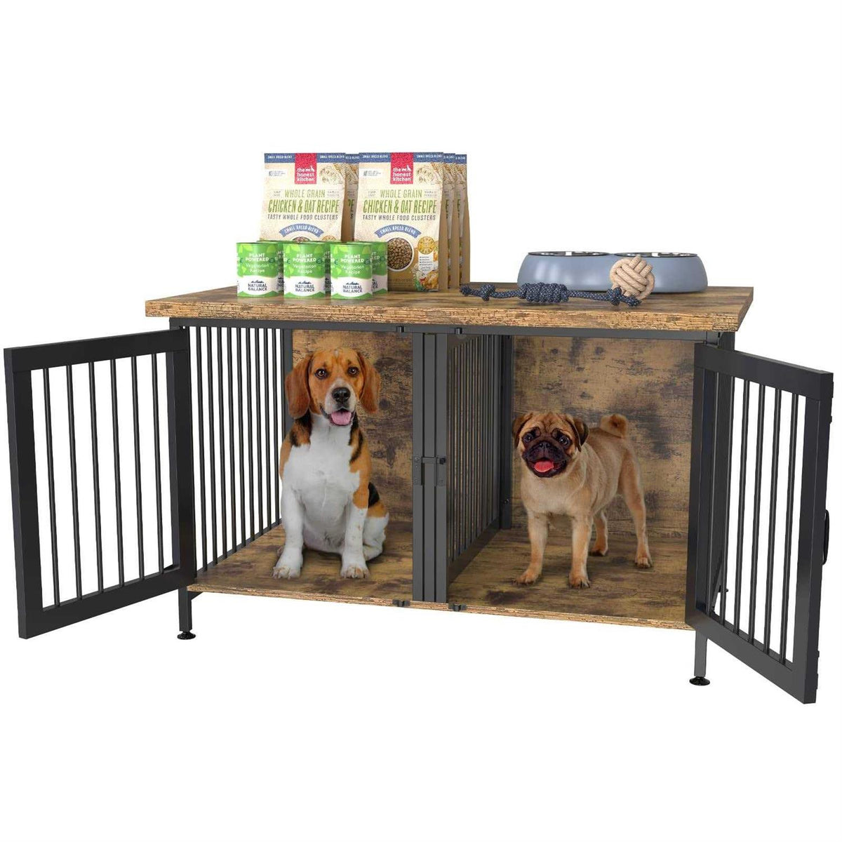 Double Dog Crate with Divider M94396