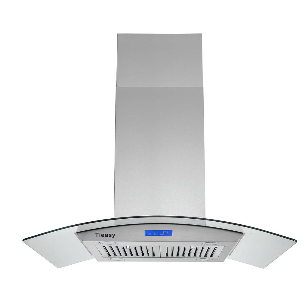 36 inch Island Mount Range Hood 900 CFM with Glass LCD Touch Control H769807