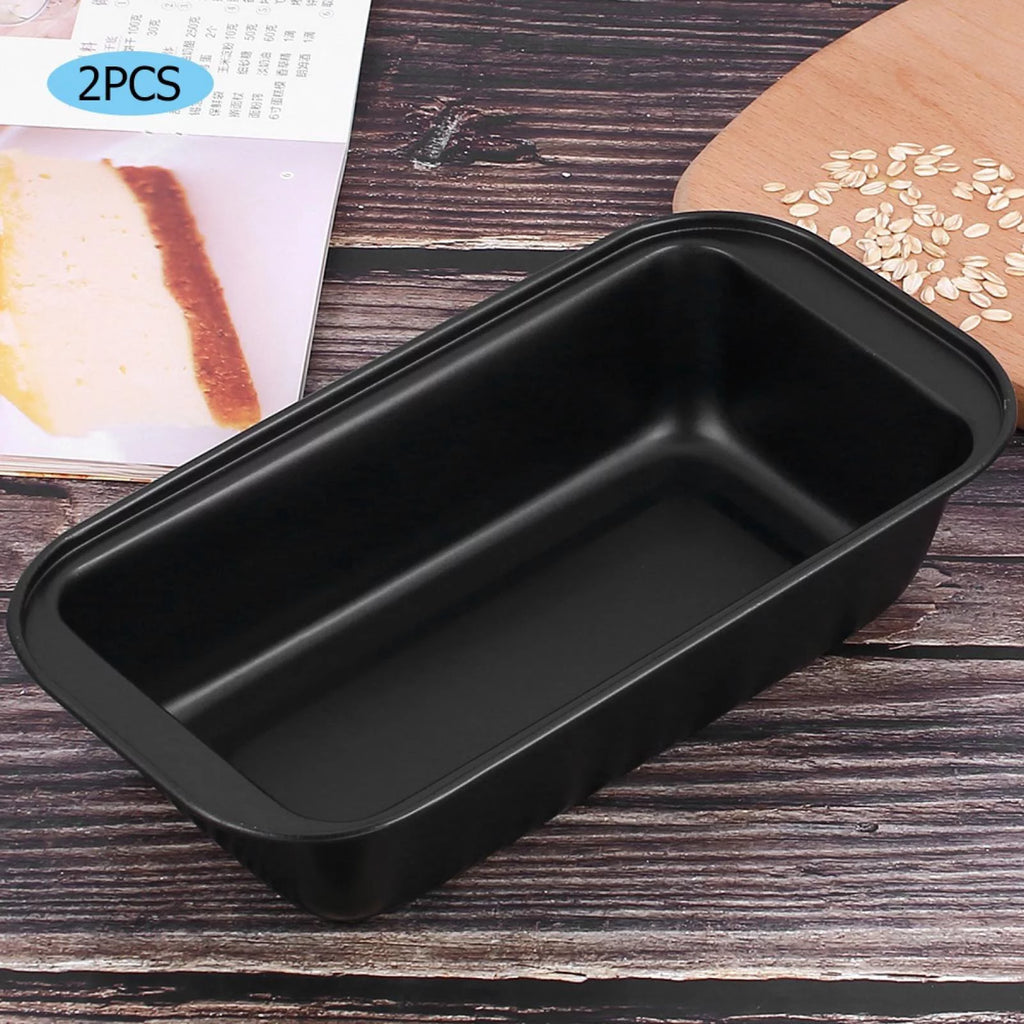 Mini moldes rectangulares antiadherentes de acero al carbono para pan T83336