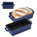 9x5 Inch Enameled Cast Iron Bread Loaf Pan with Lid, 2 Piece Set, Red J463147