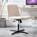 Adjustable Swivel Home Office Computer Chair with Cushion & Black Foot I86743