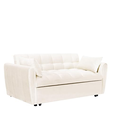 Dark Gray Velvet 3 in 1 Sleeper Sofa Bed G4645