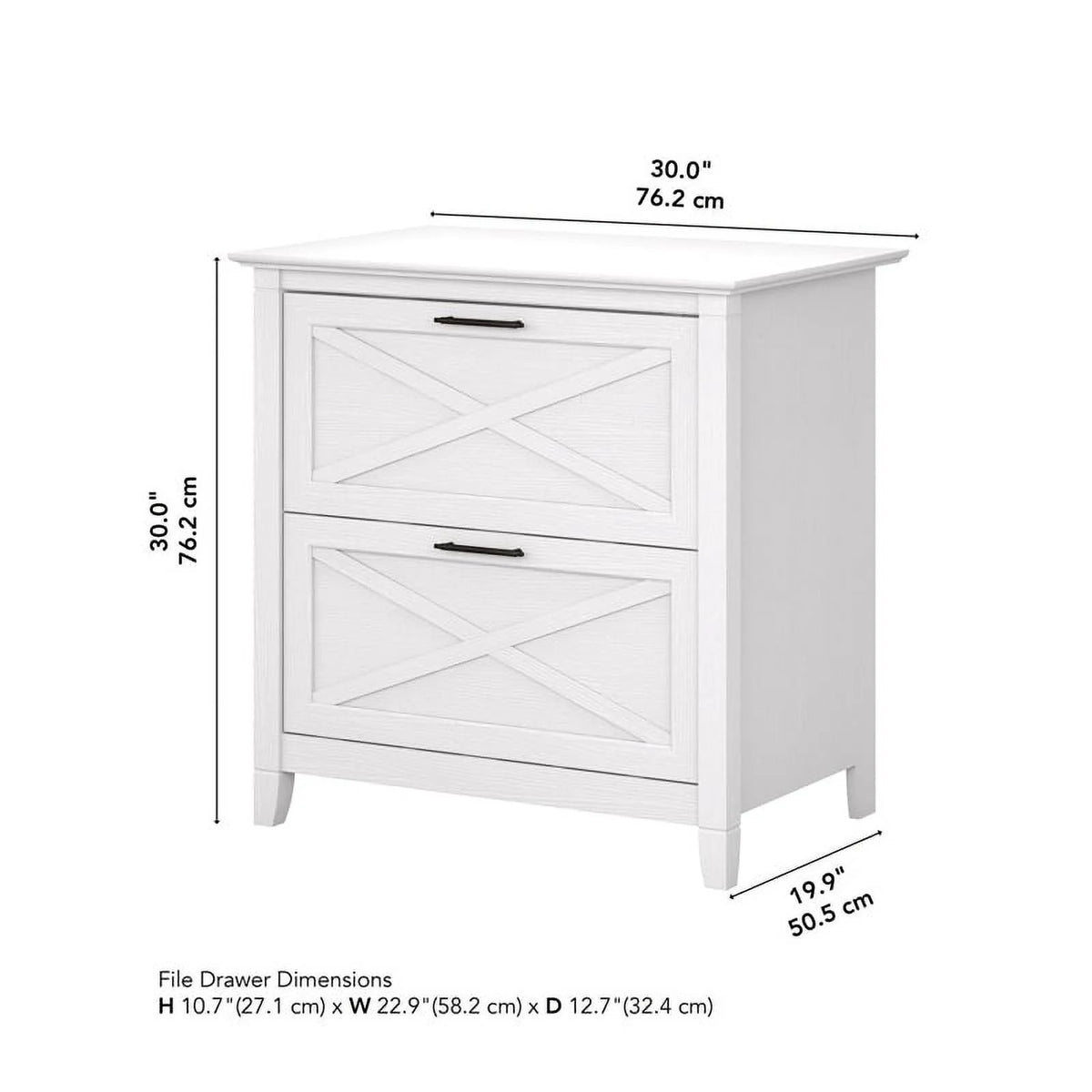 Oak 2 Drawer Wood File Cabinet E706463