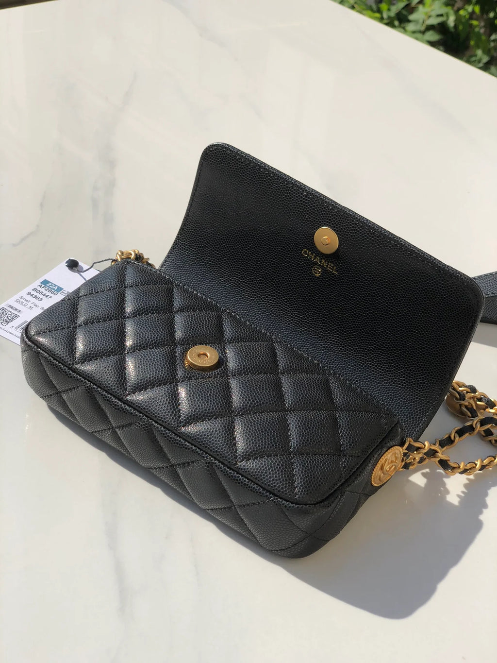 Black Small Flap Shoulder Bag 7.5in/19.2cm J1511