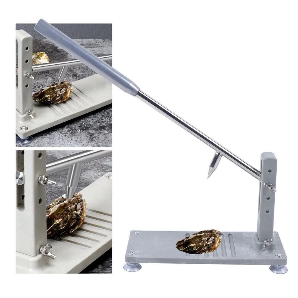 Manual Oyster Clam Shucker Stainless Opener Tool with 2 Blade T895