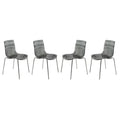 Plastic Dining Chair Set of 4 I771185