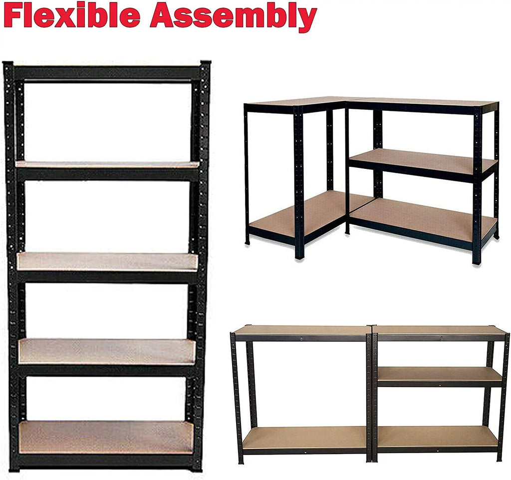 5-Tier Shelving Unit 59"x28"x12" Black V514751