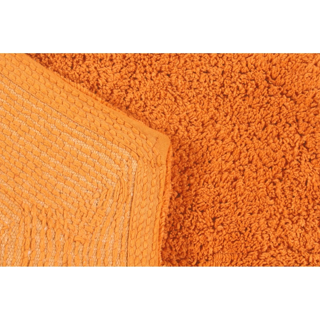 Absorbent Cotton Machine Washable 3 Piece Bathroom Rug Set with Runner Q28022