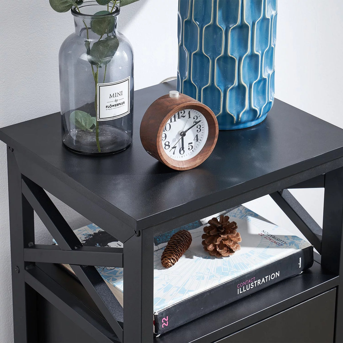 3-piece Bedroom Set with Nightstand B50110