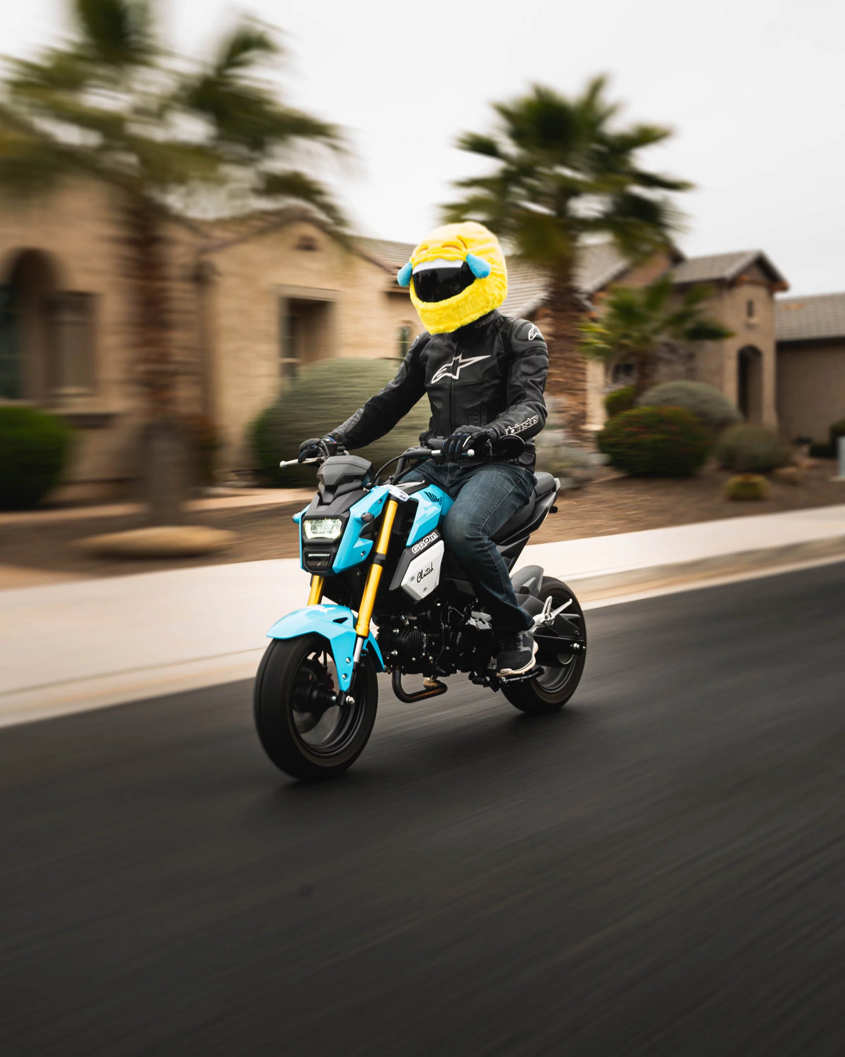 Yellow Full Face Motorcycle Helmet Cover D72895