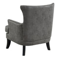 Charcoal Gray Accent Chair with Nailhead Trim X538