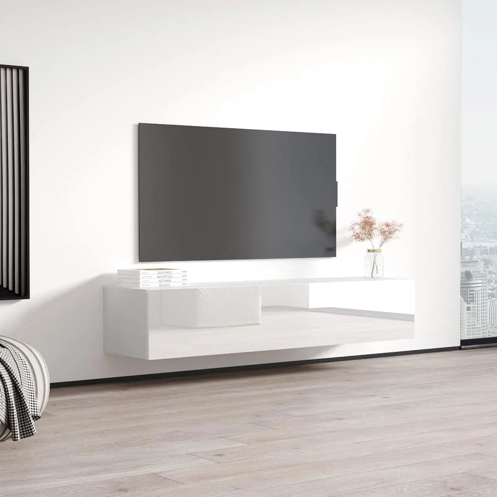 Wall Mounted TV Stand with Storage Cabinets W726