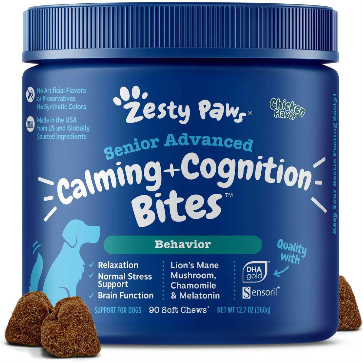 Chicken Flavor Soft Chews Calming Supplement for Dogs O1965