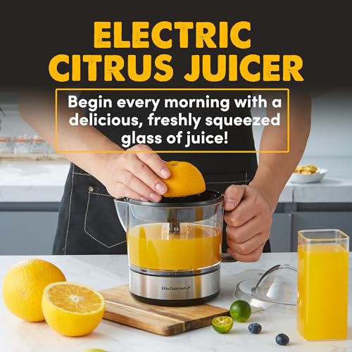BPA-Free Electric Citrus Juicer 24oz Black/Stainless Steel T92216