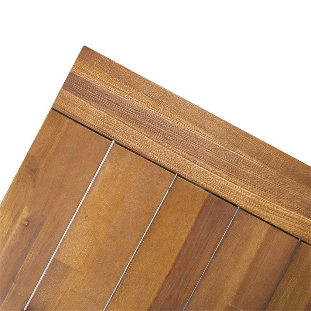 71" Wood Top Patio Dining Table A51442