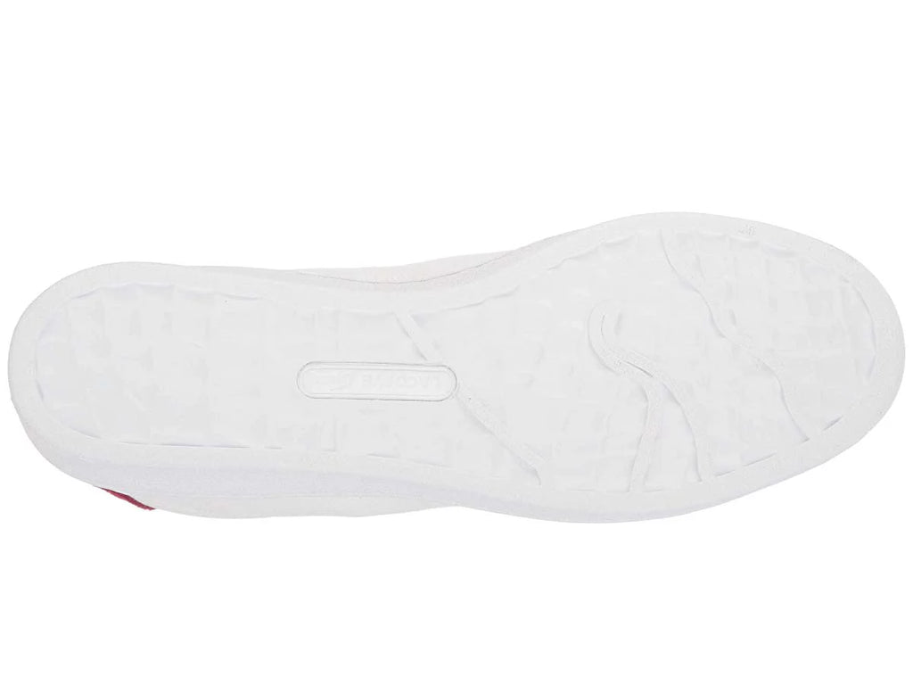 White Dark Red Sneakers O1847