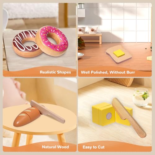 Wooden Bakery Playset with Storage Bag A846