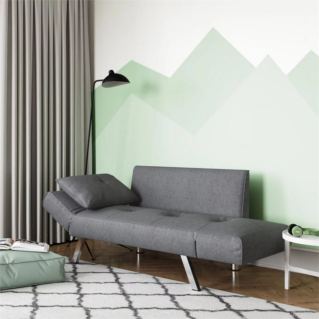 Dark Gray Fabric Convertible Sofa I703486