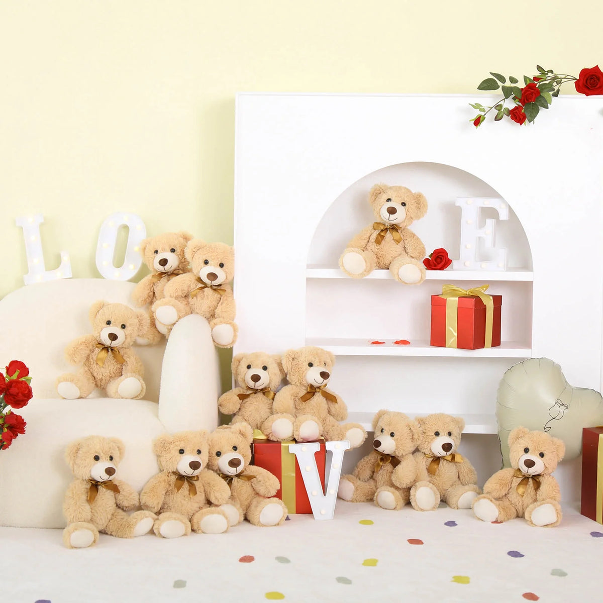 12 Packs 14" Stuffed Animals Plush Toy H4209