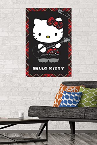 Hello Kitty Punk Red Wall Poster S71708