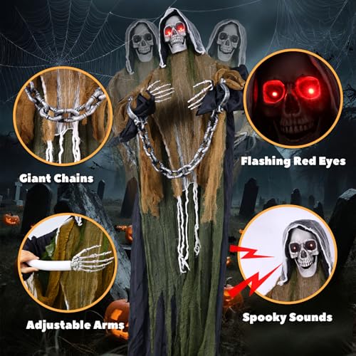 Life Size Animatronics Grim Reaper with Chain S2213