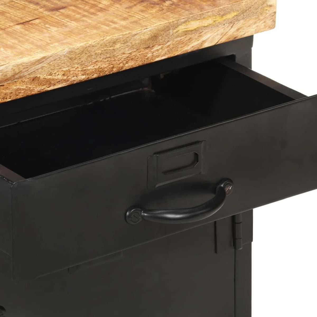 Mango Wood Bedside Cabinet with Storage Drawer G830285