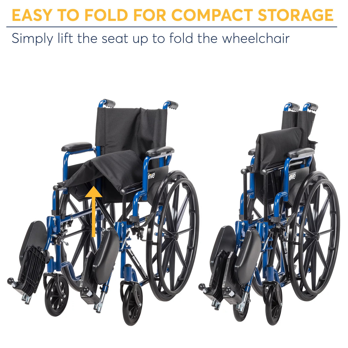 Blue Streak Wheelchair with Flip Back Desk Arms, Elevating Leg Rests, 20" Seat K10274