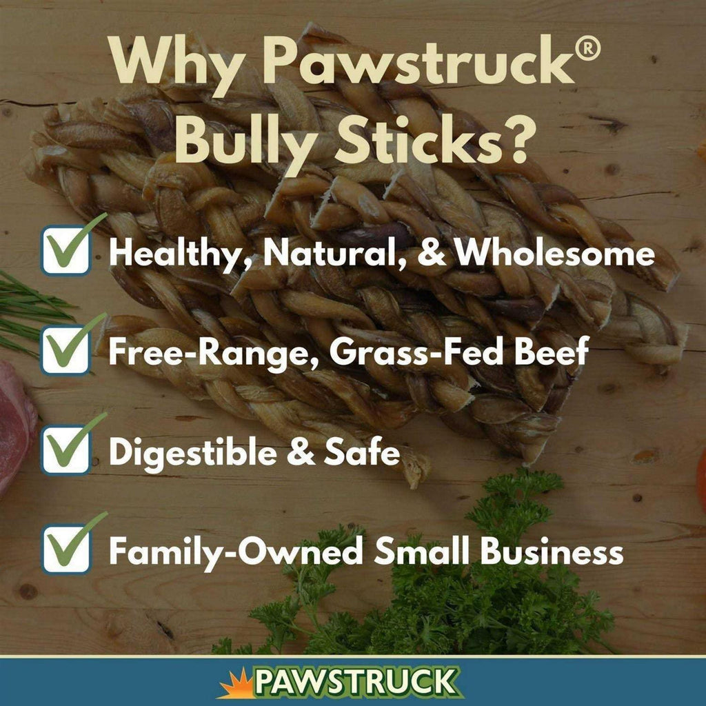 Braided Bully Sticks Dog Treats S955779