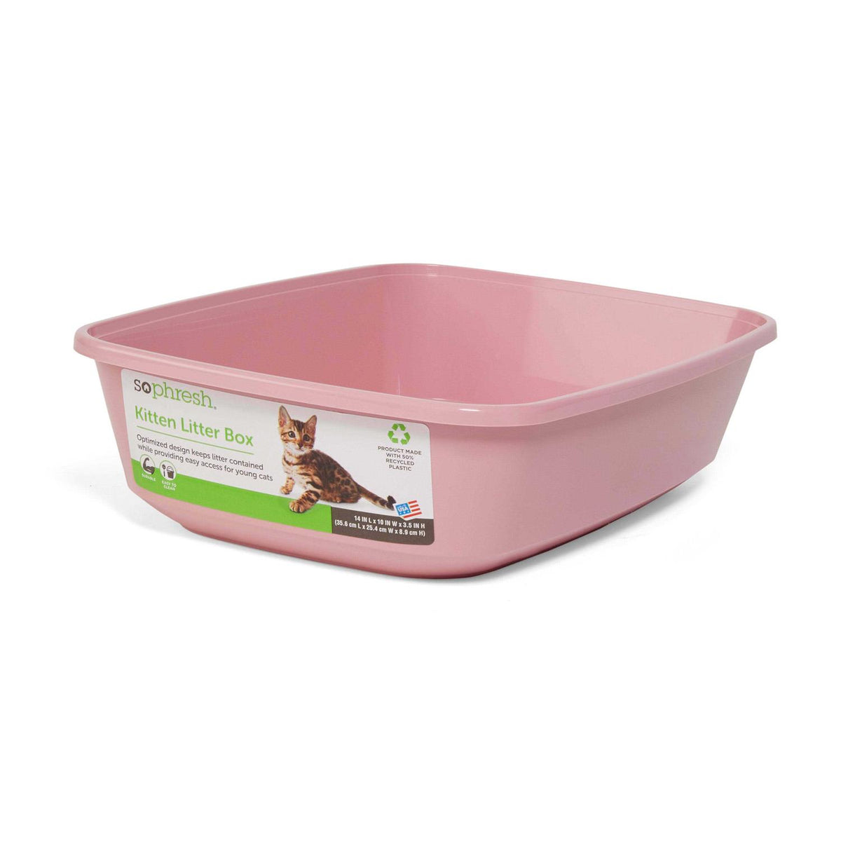 Open Kitten Cat Litter Box B880