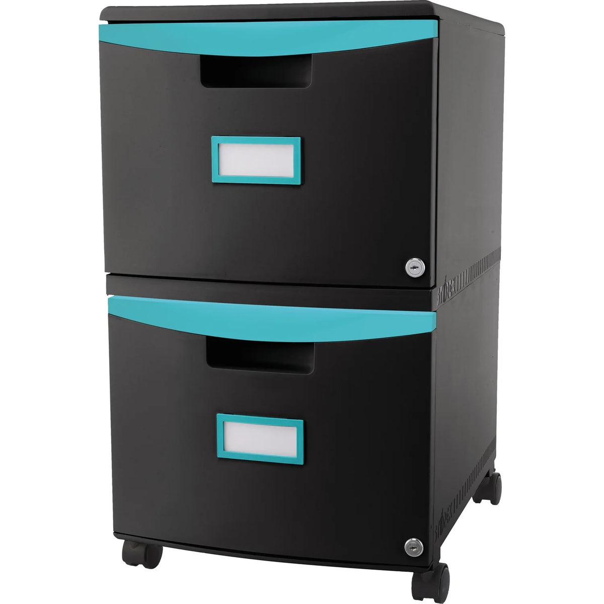 2-Drawer Mobile File Cabinet, Black H91150