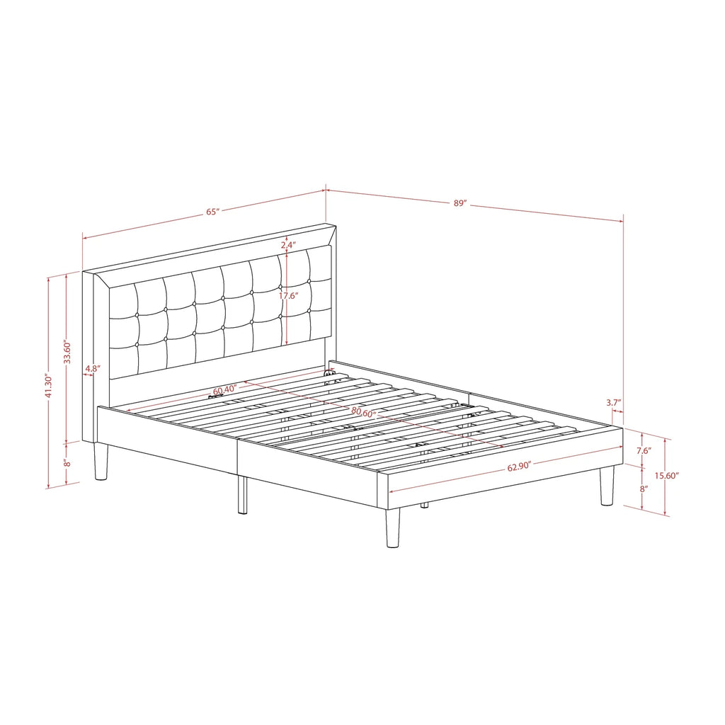 3 Piece Denim Blue Wood Bedroom Set Z748