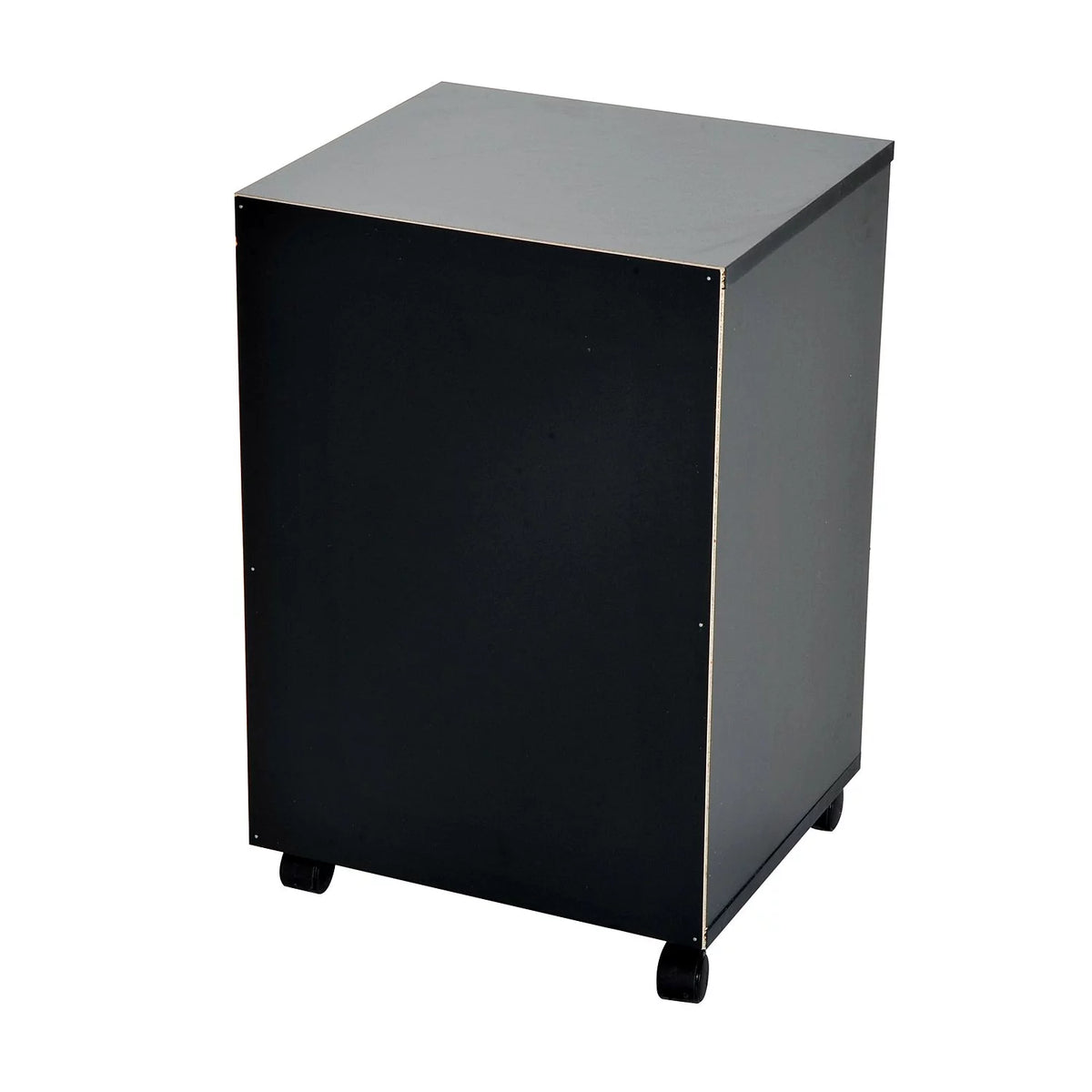 24" Rolling End Table Cart Nightstand Organizer, Black C958