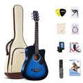 38 in Cutaway Acoustic Guitar Beginner Kit with Gig Bag A2015