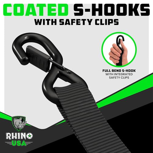 Heavy Duty Ratchet Straps 4-Pack Black E81006