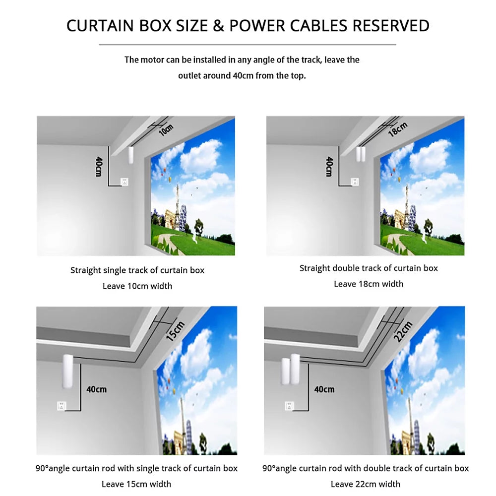 Smart Curtain Motor Wireless Electric Curtain Controller R44743