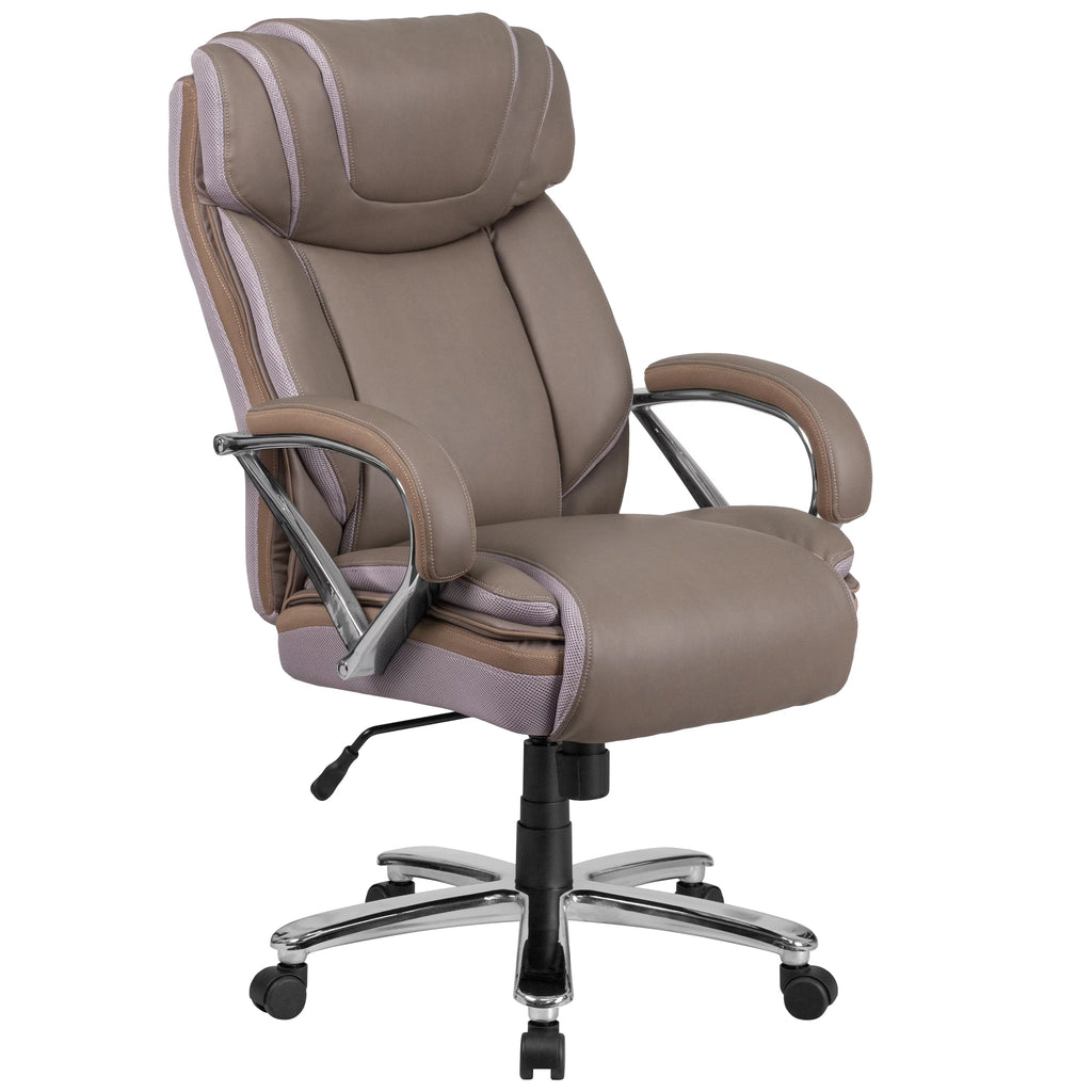 Taupe Ergonomic Office Chair with Extra Wide Seat X17377