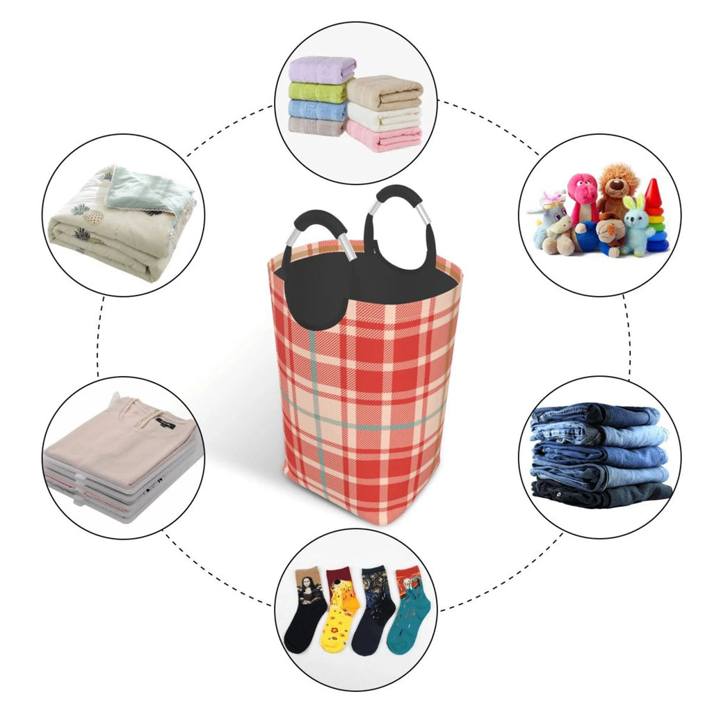 50L Large Rectangular Laundry Hamper with Aluminum Handles D249