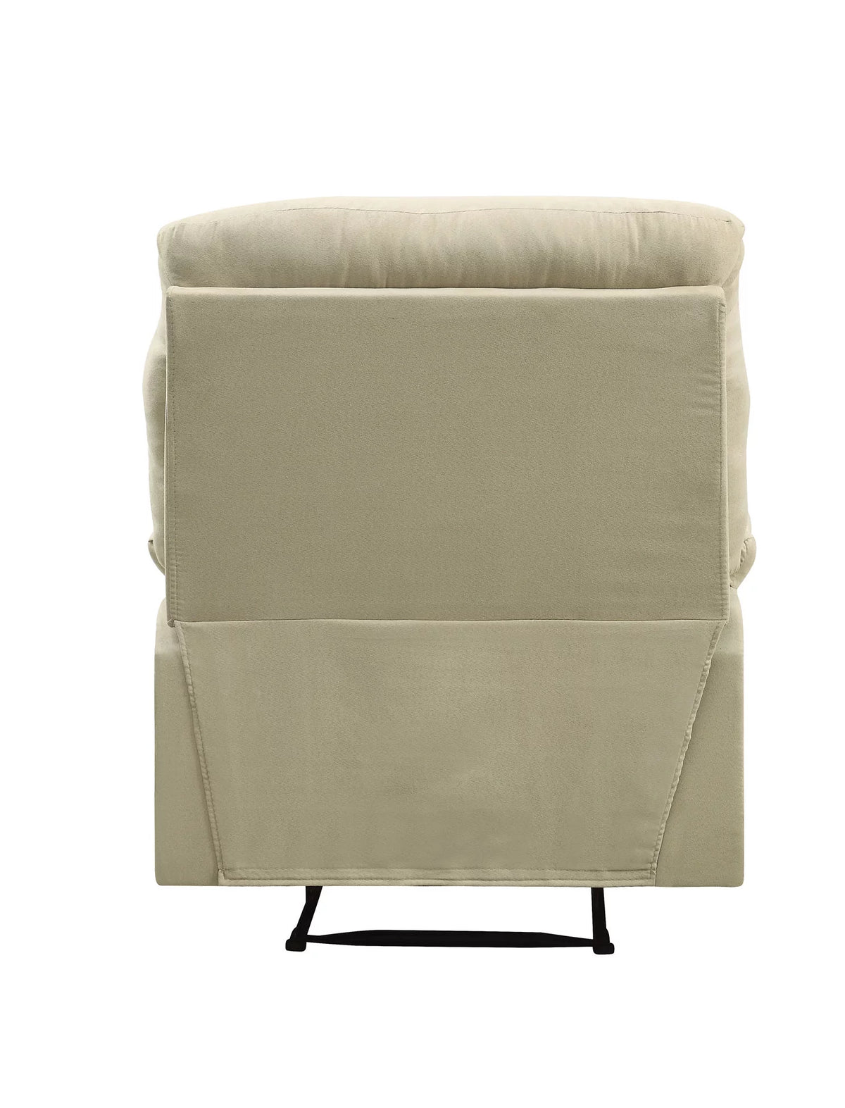 Beige Woven Fabric Recliner E5946