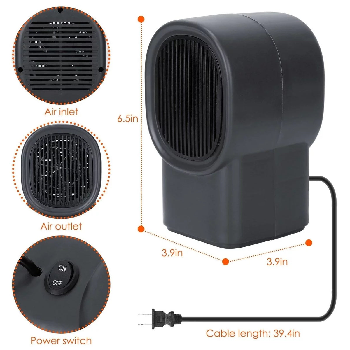 Portable Electric Space Heater C159816
