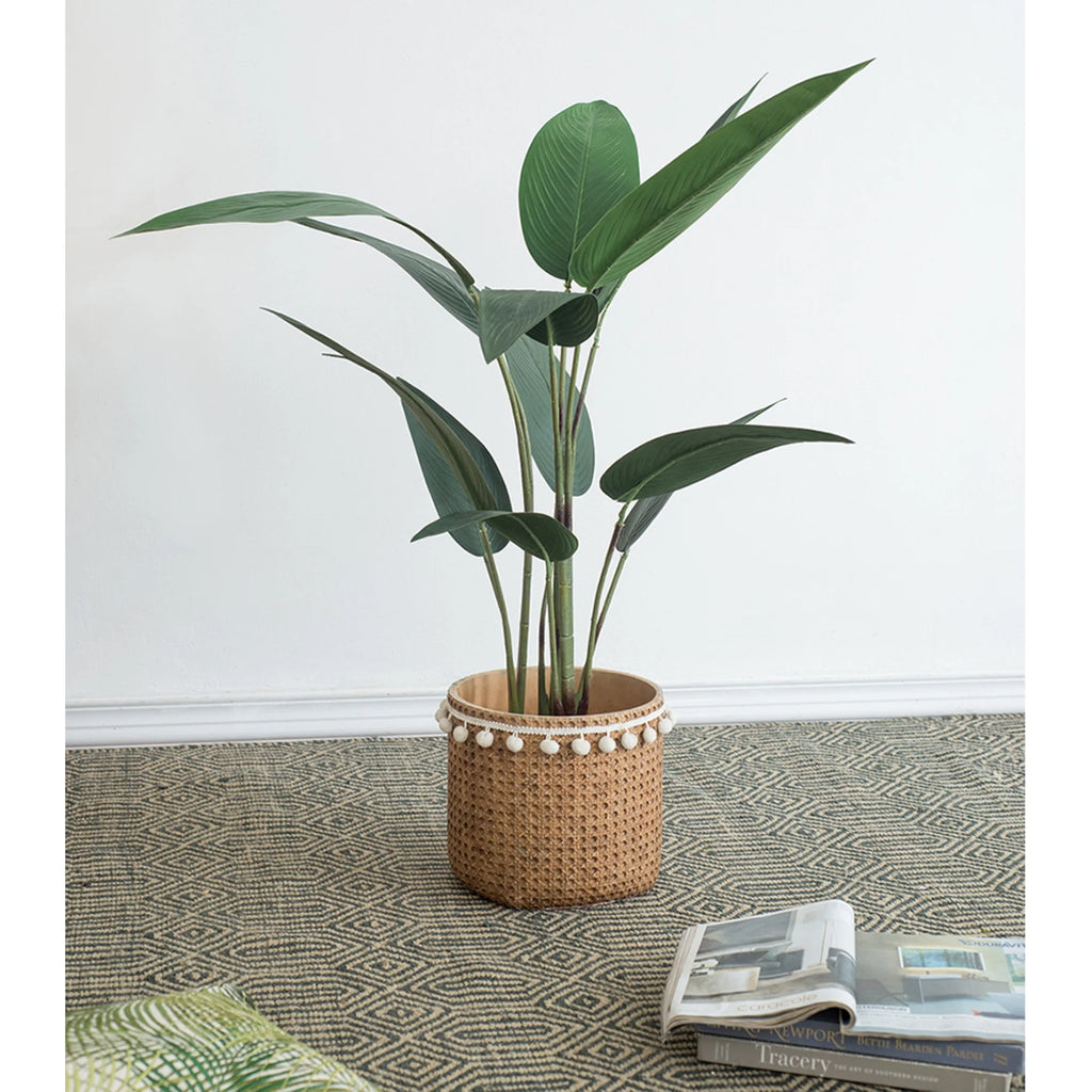 Birds of Paradise Tree in Black Pot 45.25" S197